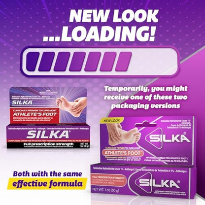SILKA Anti-Pilz-Creme – Klinische Fußpilzbehandlung, Juckreiz & Ringelflechte, Maximale Stärke, Schnelle Linderung von Jucken & Brennen, 28 g