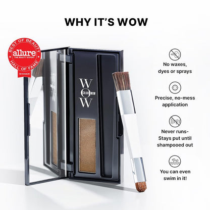 COLOR WOW Root Cover Up Blond – Sofortige Grauabdeckung & Highlight-Touch-Up, wasser- und schweißresistent, auszeichnungsgekrönte Formel