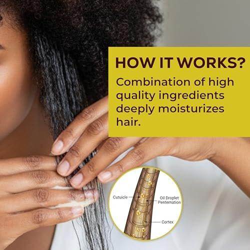 Fro Butter Emu-Öl Haarfeuchtigkeitscreme für schwarze Frauen & Männer | 4C Haarprodukte | Natürliches Haarwachstum | Bio-Inhaltsstoffe | Für gesünderes, stärkeres, dickeres Haar – Locken, Kräuselungen, Kanten & Locs | 227g Glas