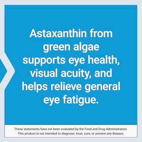 Life Extension Astaxanthin mit Phospholipiden – Antioxidans Unterstützung, Augengesundheit – Algenbasiert – Glutenfrei, Nicht-GVO – 30 Weichkapseln
