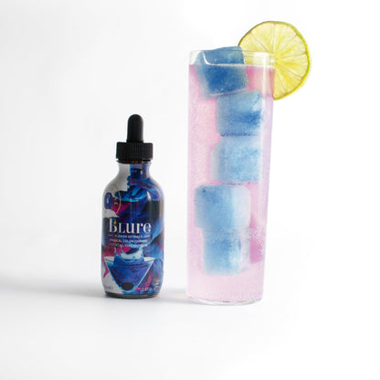 Wild Hibiscus B’Lure Schmetterlingserbsenblütenextrakt | 100 ml | Natürlicher blauer botanischer Extrakt | Magischer farbwechselnder Cocktail- & Kulinarik-Konzentrat