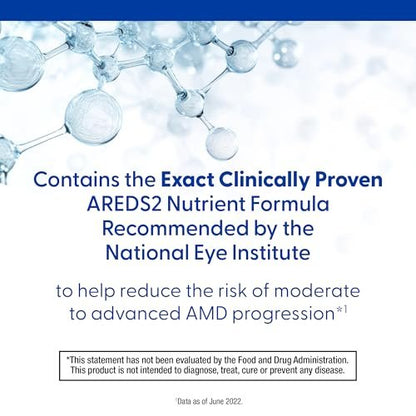 PreserVision AREDS 2 Augenvitamine – Luthein und Zeaxanthin mit Vitamin C, Vitamin E, Zink und Kupfer, 60 Minigels – Nr. 1 von Augenärzten empfohlen