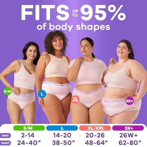 Always Discreet Inkontinenzunterwäsche für Damen, Extra Large/XL, 15 Stück – Maximaler Schutz bei Blasenschwäche