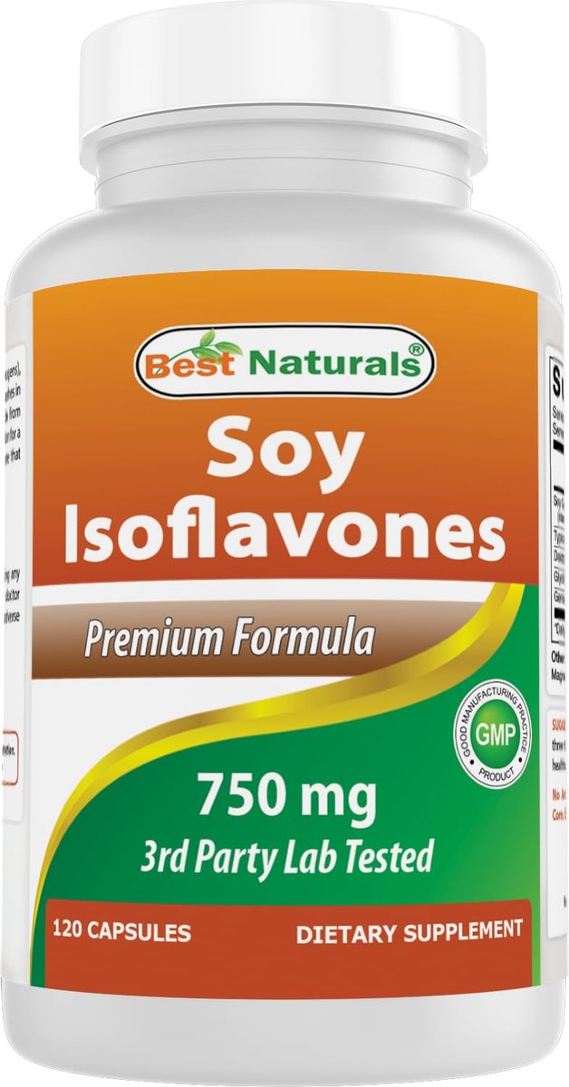 Best Naturals Soja-Isoflavone für Frauen 750 mg Kapseln, 120 Stück