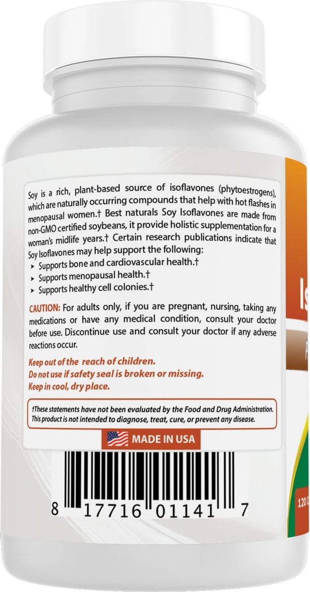 Best Naturals Soja-Isoflavone für Frauen 750 mg Kapseln, 120 Stück