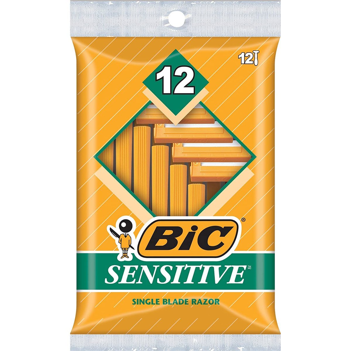 BIC Einwegrasierer für empfindliche Haut – 24 Stück (2er-Pack mit je 12 Rasierern)