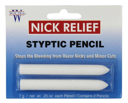 Nick Relief Styptic Pencil Twin Pack – Schnelle Blutstillung bei kleinen Schnittwunden