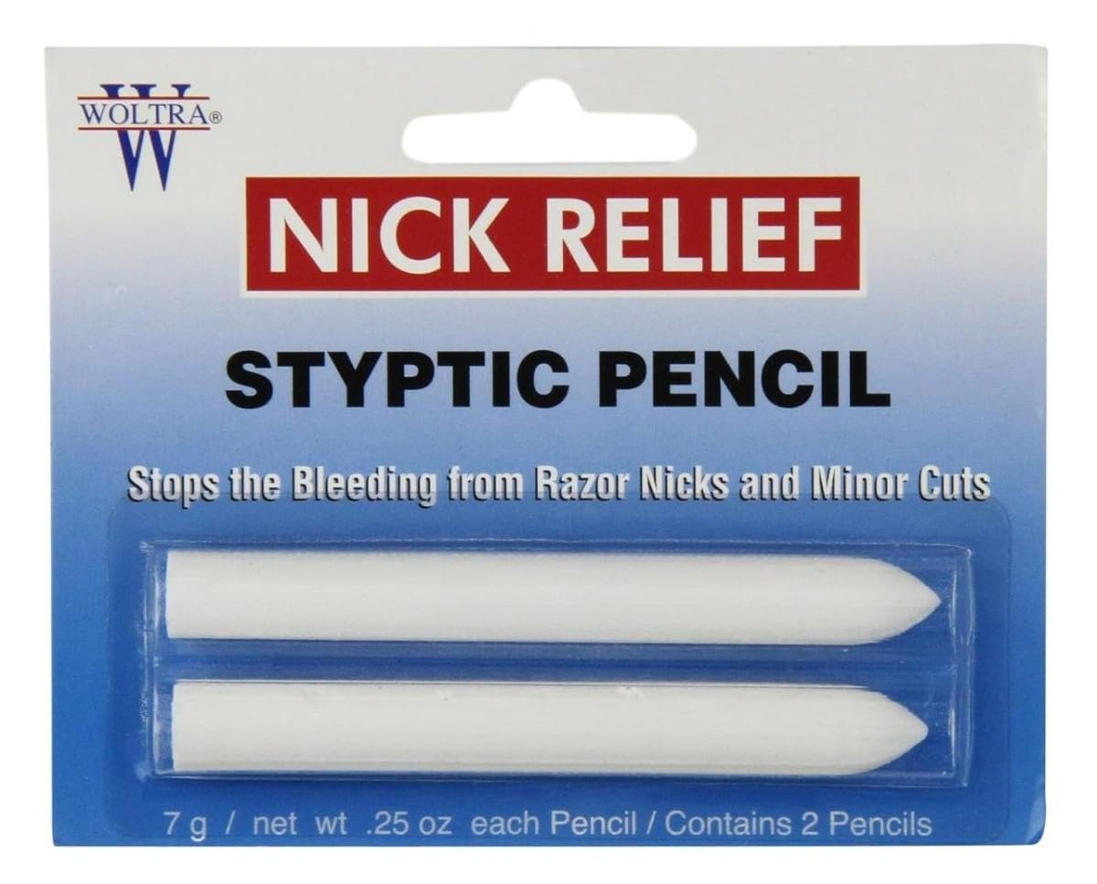 Nick Relief Styptic Pencil Twin Pack – Schnelle Blutstillung bei kleinen Schnittwunden