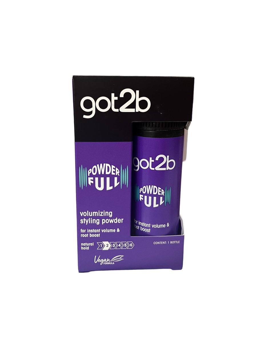 GOT2B Powderful Volumizing Styling Powder, 0,35 oz (2er Pack) – Volumenpuder für sofortiges Haarvolumen