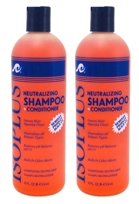 Isoplus Neutralisierendes Shampoo + Conditioner 16 Unzen (473 ml) (2er-Pack) – pH-ausgleichende Haarpflege