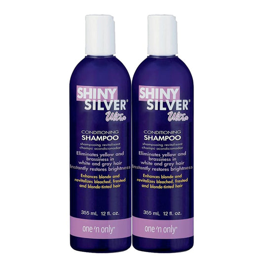 Shiny Silver Shampoo Ultra Conditioning 12 Unzen (354 ml) (2er-Pack) – Silbershampoo für kühle Blondtöne
