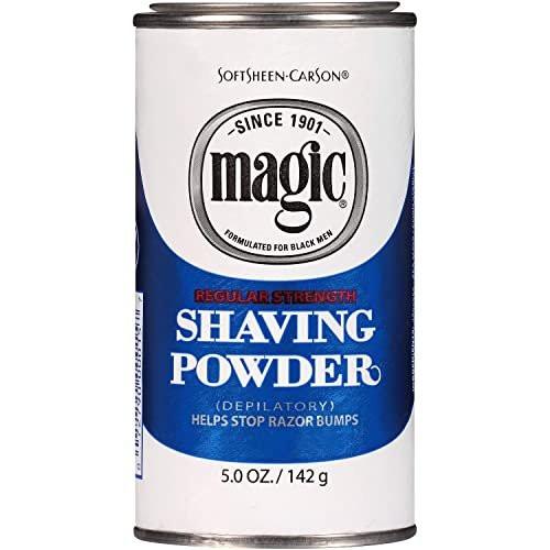 Magic Shaving Powder Blue Regular Strength – 5 Unzen (5er-Pack) – Sanfte Haarentfernung für Männer