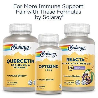 SOLARAY L-Lysin Monolaurin Immununterstützung, 1:1 Verhältnis, 500 mg pro Kapsel, 60 vegane Kapseln