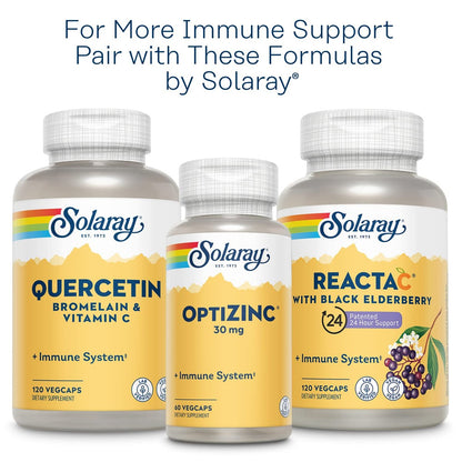 SOLARAY L-Lysin Monolaurin Immununterstützung, 1:1 Verhältnis, 500 mg pro Kapsel, 60 vegane Kapseln
