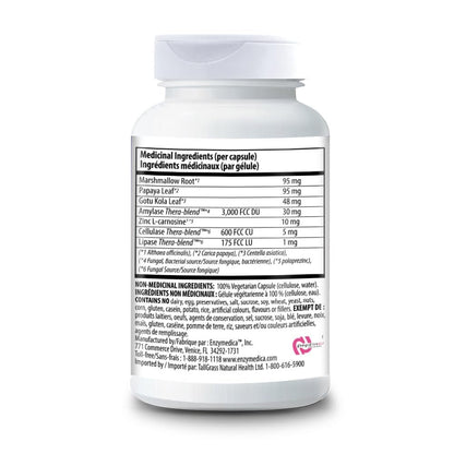 Enzymedica Acid Soothe – 3-in-1 Formel mit Enzymen & Kräutern gegen gelegentliches Sodbrennen, 30 Kapseln