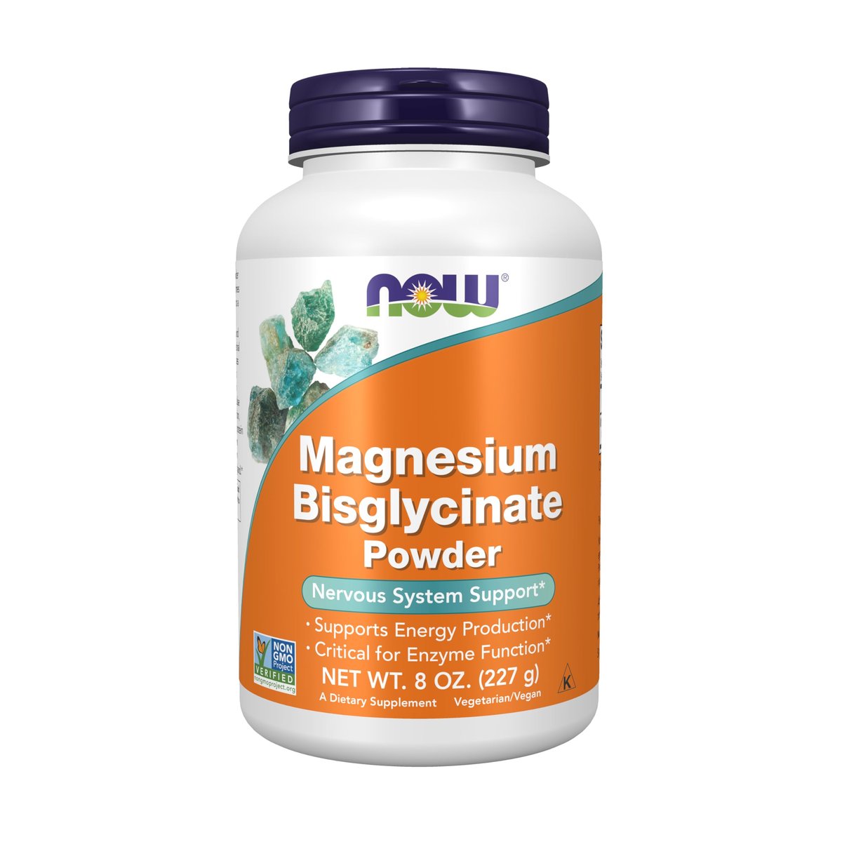 NOW Foods Magnesium Bisglycinat Pulver – 227 g (8 Unzen) zur Unterstützung der Enzymfunktion und des Nervensystems