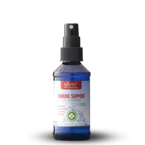 Silver Biotics Patente Multivalente SilverSol Technologie | Ag₄O₄ 10 PPM Immununterstützung | Bio-Hacking Immunsystem natürliche Unterstützung | 4 oz. Sprühflasche