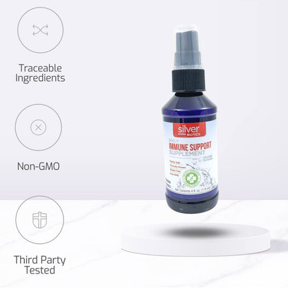 Silver Biotics Patente Multivalente SilverSol Technologie | Ag₄O₄ 10 PPM Immununterstützung | Bio-Hacking Immunsystem natürliche Unterstützung | 4 oz. Sprühflasche