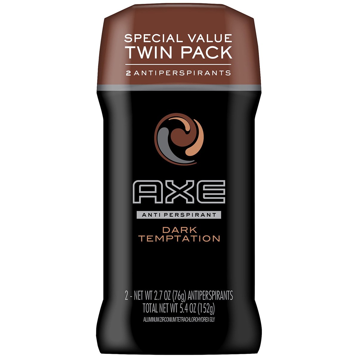 AXE Dark Temptation Antitranspirant Deodorant Stick für Männer, 2er-Pack, 2 x 2,7 Unzen