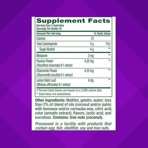 Vitafusion Melatonin Gummy Vitamine – Einschlafhilfe mit 140 Gummis