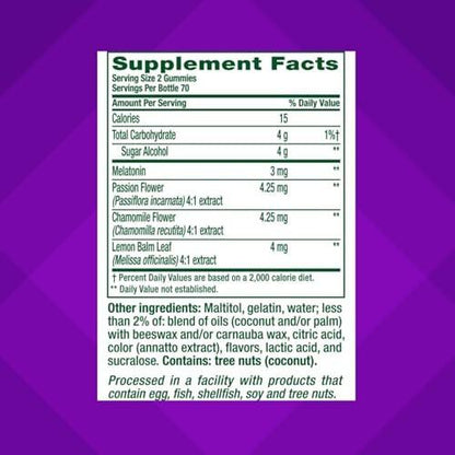 Vitafusion Melatonin Gummy Vitamine – Einschlafhilfe mit 140 Gummis