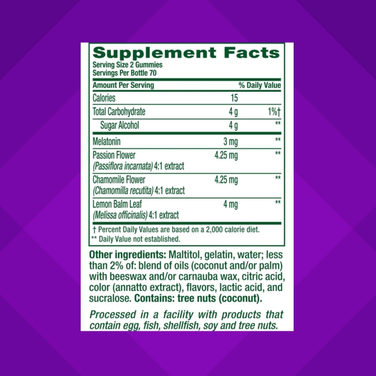 Vitafusion Melatonin Gummy Vitamine – Einschlafhilfe mit 140 Gummis