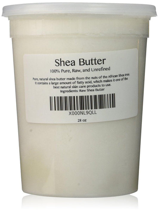 100% Reine Unraffinierte Rohsheabutter – Aus der Nuss des afrikanischen Ghana Sheabaums (794 g)