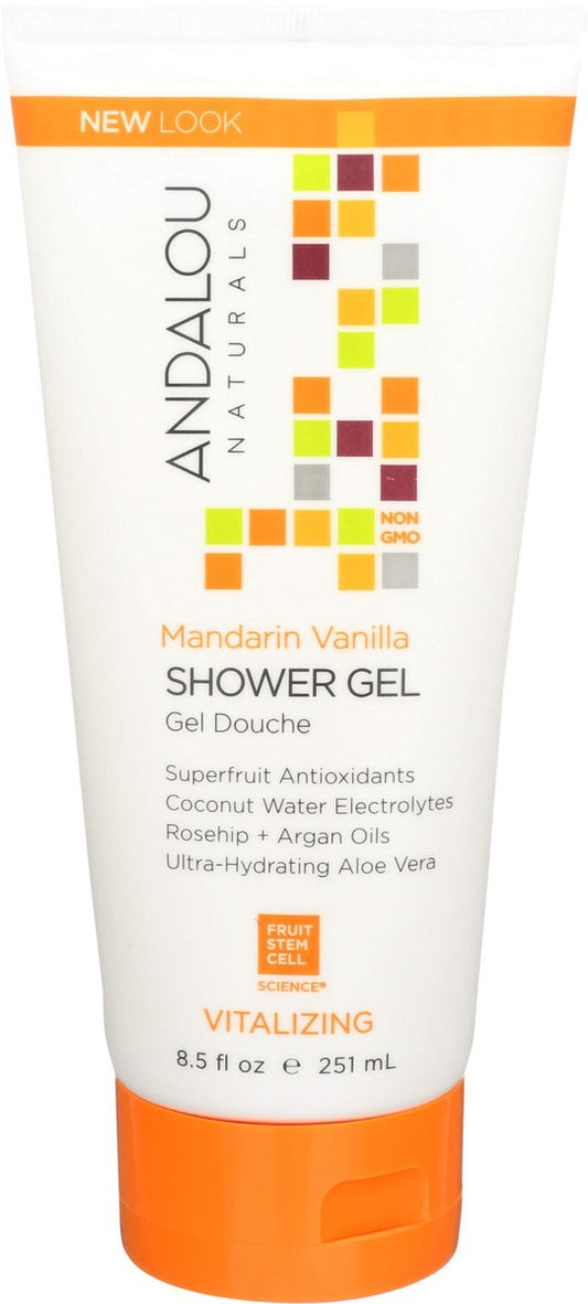 Andalou Naturals Mandarin Vanilla Vitalizing Duschgel, 240 ml