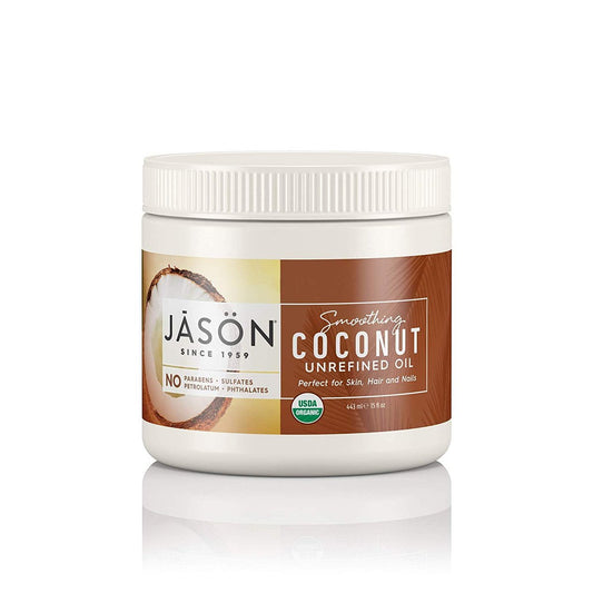 Jason Bio Unraffiniertes Kokosöl, glättend, 425 g