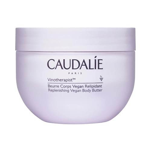 Caudalie Vinotherapist Pflegende vegane Körperbutter mit Sheabutter und Traubenkernöl – Lindert Juckreiz bei Ekzemen und anderen Hautzuständen – 250 ml