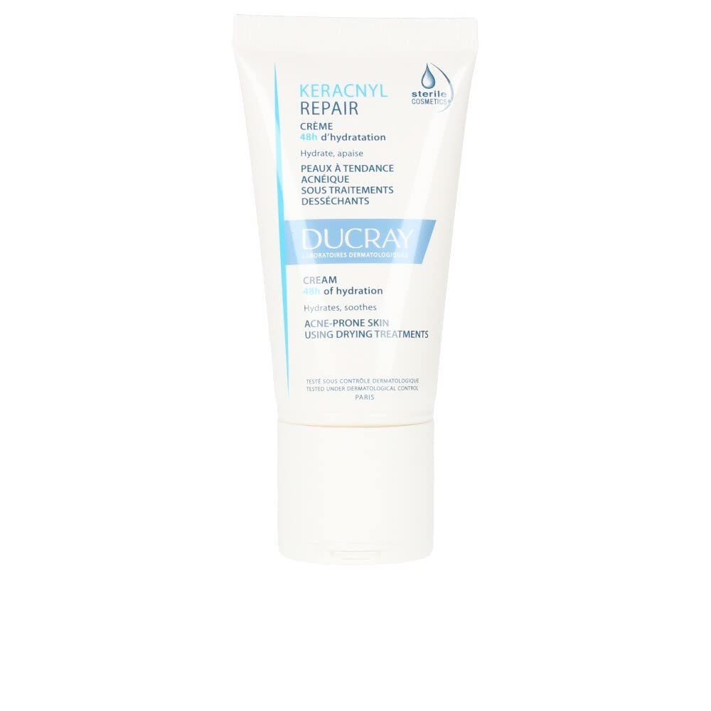 Ducray Keracnyl Repair Creme 50 ml – Beruhigende Feuchtigkeitspflege für zu Akne neigende Haut