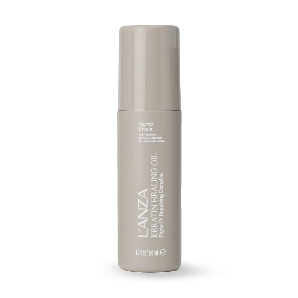 L'ANZA Keratin Healing Oil De-Frizz Anti-Feuchtigkeitscreme, Glättend, Weiche Kontrolle, Stärkend, Glanzverstärkend, Farbsicher, Sulfatfrei (140 ml)