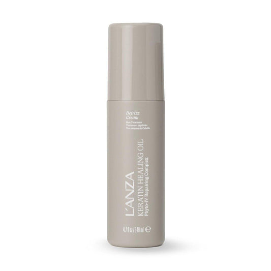 L'ANZA Keratin Healing Oil De-Frizz Anti-Feuchtigkeitscreme, Glättend, Weiche Kontrolle, Stärkend, Glanzverstärkend, Farbsicher, Sulfatfrei (140 ml)