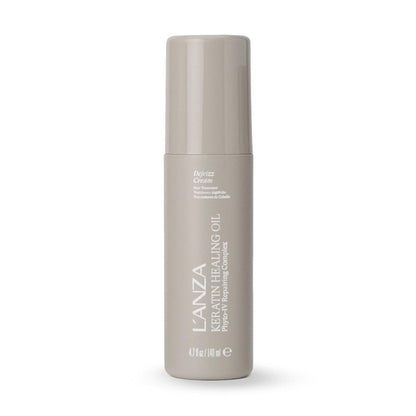 L'ANZA Keratin Healing Oil De-Frizz Anti-Feuchtigkeitscreme, Glättend, Weiche Kontrolle, Stärkend, Glanzverstärkend, Farbsicher, Sulfatfrei (140 ml)