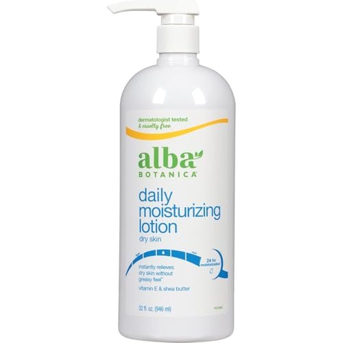 Alba Botanica Very Emollient Body Lotion, Maximum, 946 ml (32 oz) – Reichhaltige Feuchtigkeitspflege