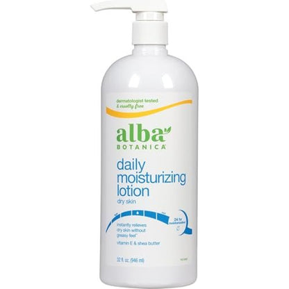 Alba Botanica Very Emollient Body Lotion, Maximum, 946 ml (32 oz) – Reichhaltige Feuchtigkeitspflege