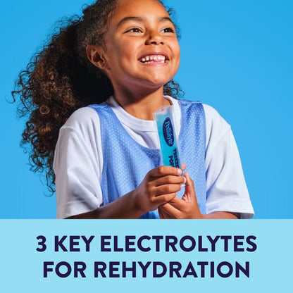 Pedialyte Electrolyt-Lösung Gefrierpops, Hydrations-Variety-Pack – Traube, Blaue Himbeere, Kirsche, Orange, 64 Stück
