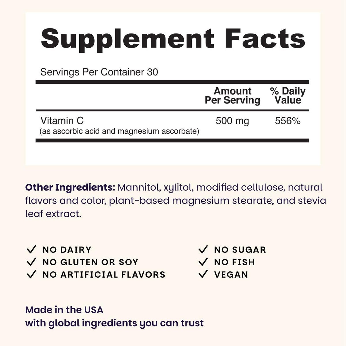 EZ Melts Vitamin C – Tägliche Unterstützung für Antioxidantien & Immunsystem – Ohne künstliche Aromen – Nicht-GMO & Zuckerfrei – Orangen-Zitrus – 60 lösliche Tabletten (30 Portionen)