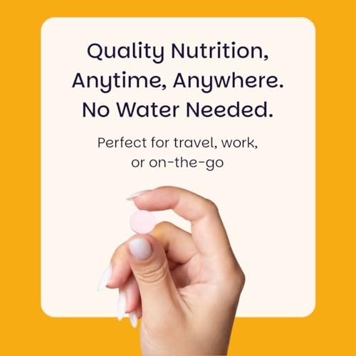 EZ Melts Vitamin C – Tägliche Unterstützung für Antioxidantien & Immunsystem – Ohne künstliche Aromen – Nicht-GMO & Zuckerfrei – Orangen-Zitrus – 60 lösliche Tabletten (30 Portionen)