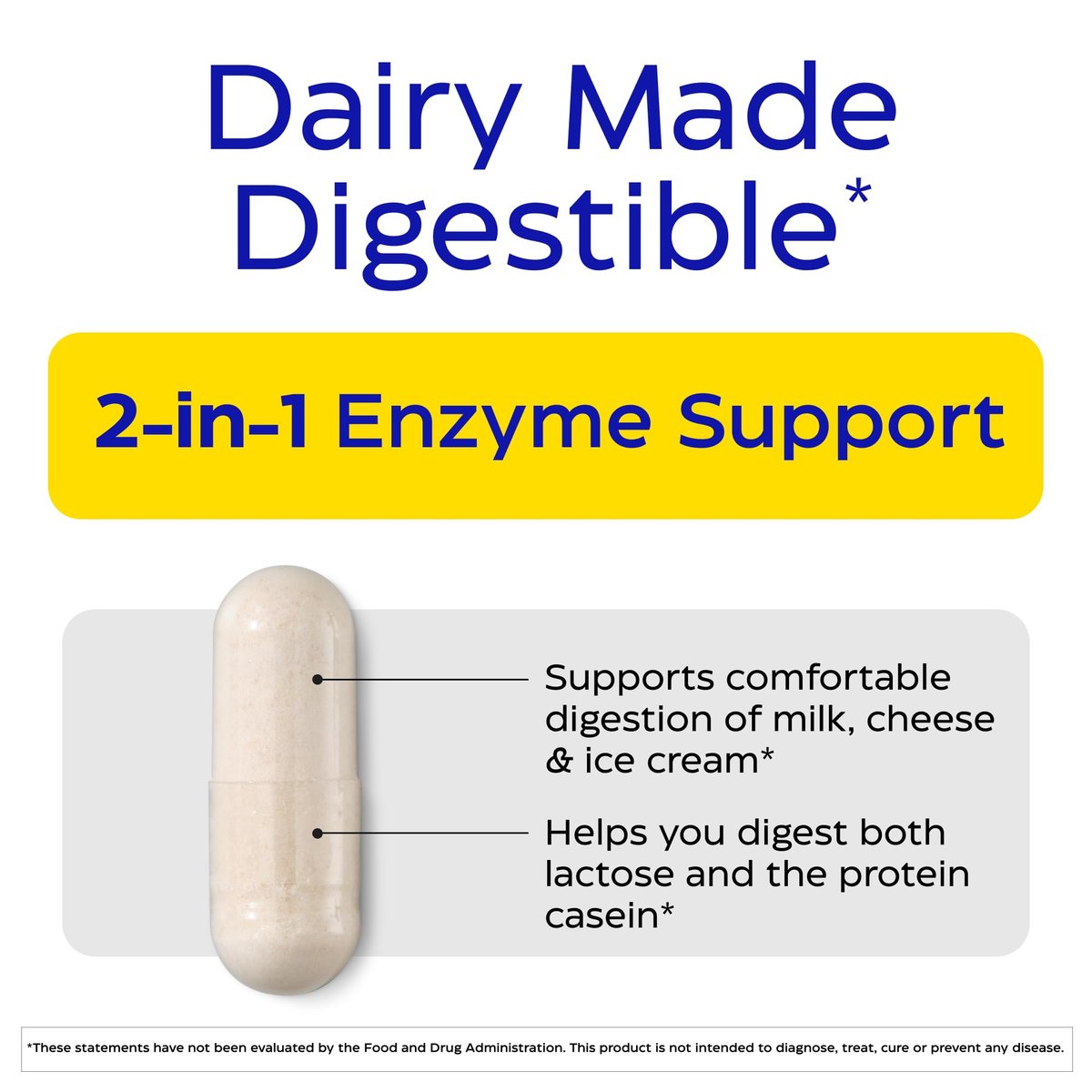 Enzymedica DairyAssist – Laktase-Enzym für Männer & Frauen – Unterstützung bei Laktoseintoleranz – Hilft beim Abbau von Milch & Milchprodukten – Reduziert Blähungen & Völlegefühl – Glutenfrei – 30 Kapseln
