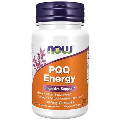 NOW Foods PQQ Energie, Freier Radikalfänger, Kognitive Unterstützung*, 30 vegane Kapseln