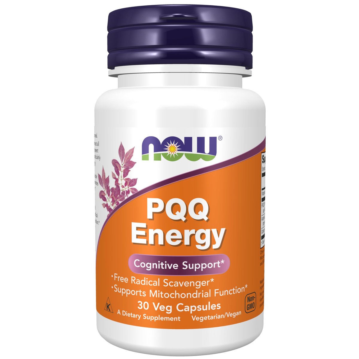 NOW Foods PQQ Energie, Freier Radikalfänger, Kognitive Unterstützung*, 30 vegane Kapseln