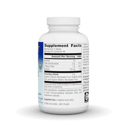 Planetary Herbals Triphala Internal Cleanser 1000mg – 180 Tabletten für die Gesundheit des Magen-Darm-Trakts