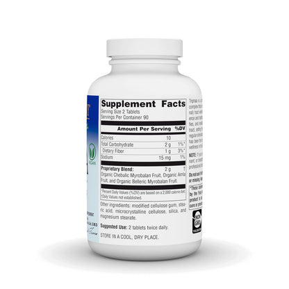 Planetary Herbals Triphala Internal Cleanser 1000mg – 180 Tabletten für die Gesundheit des Magen-Darm-Trakts
