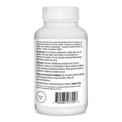 21st Century Calcium Citrat + D3 Petites überzogene Tabletten, 200 Stück
