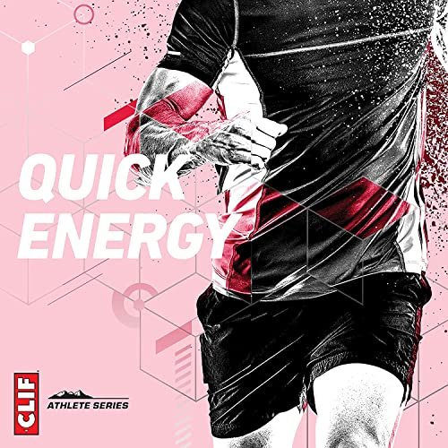 CLIF BLOKS Energy Chews - Erdbeer - Non-GMO - Pflanzlich - Schnelle Energie für Radfahren und Laufen - Trainingssnack (2,1 Unzen Packung, 3 Stück)