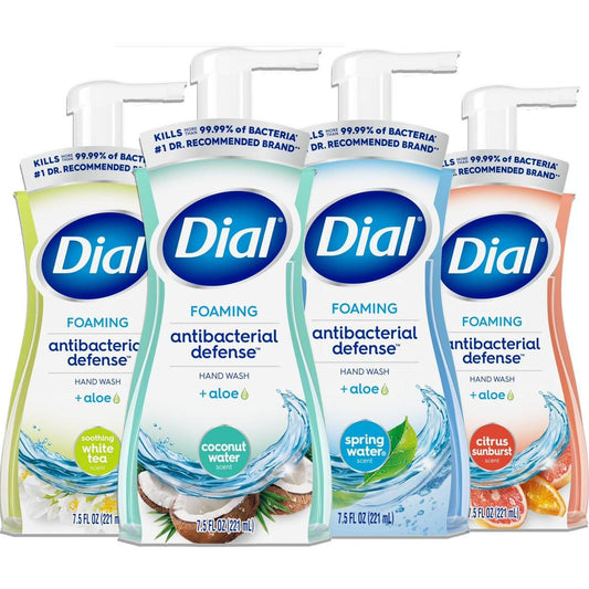 Dial Complete Schaumendes Antibakterielles Handwaschmittel Sortiment 4er-Pack – Verschiedene Düfte, je 222 ml