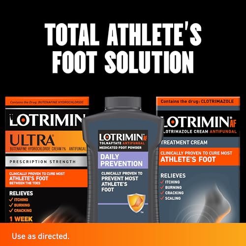 Lotrimin Ultra 1-Woche Fußpilz Behandlung – Rezeptstarkes Butenafinhydrochlorid 1% – Creme gegen Fußpilz zwischen den Zehen – 30 g