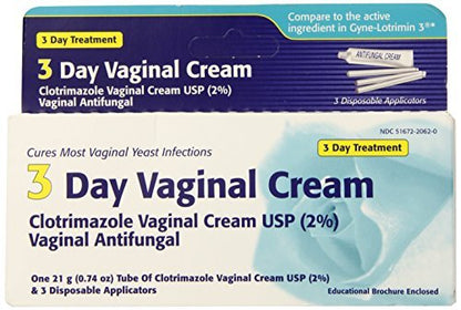 Clotrimazol 3-Tage Vaginalcreme 0,74 Unzen, 3 Applikationen