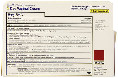 Clotrimazol 3-Tage Vaginalcreme 0,74 Unzen, 3 Applikationen